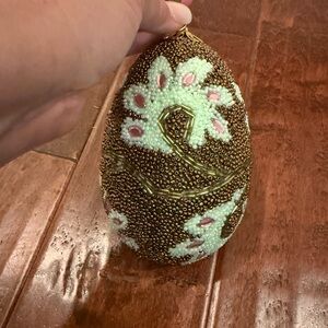 Katherine’s Collection Beaded Beautiful Egg-Shaped Ornament